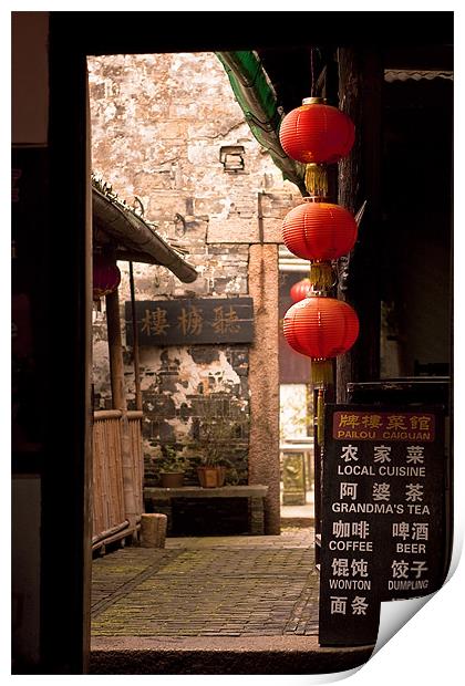 Local Chinese Cafe Print by Jim Leach