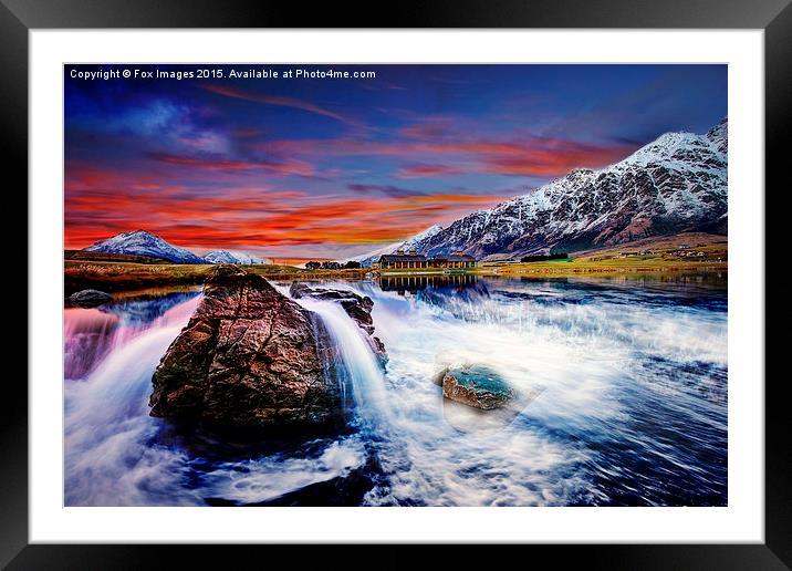  mountain waters Framed Mounted Print by Derrick Fox Lomax