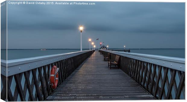  Yarmouth Pier at Dusk Canvas Print by David Oxtaby  ARPS