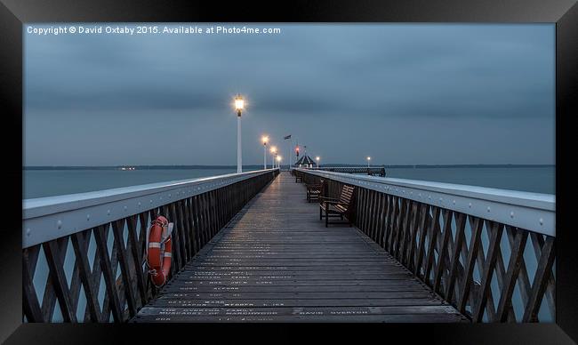  Yarmouth Pier at Dusk Framed Print by David Oxtaby  ARPS