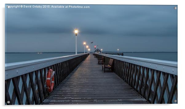  Yarmouth Pier at Dusk Acrylic by David Oxtaby  ARPS