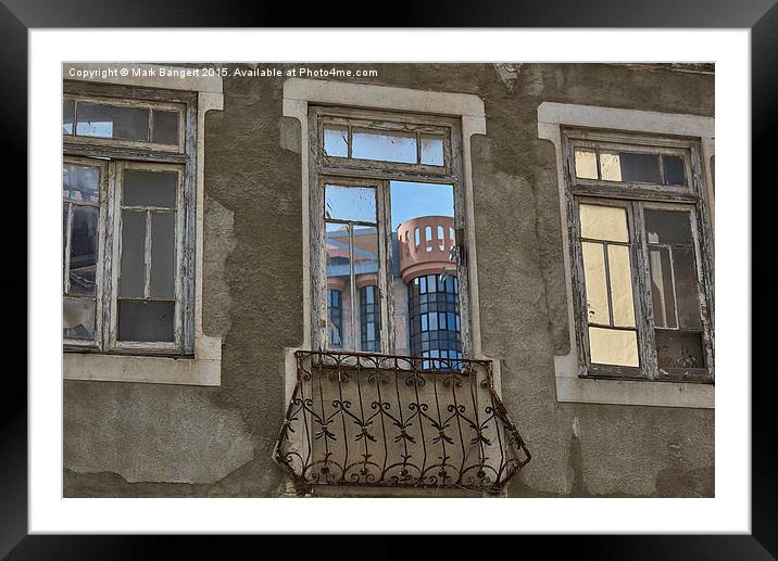 Lisbon contrasts Framed Mounted Print by Mark Bangert