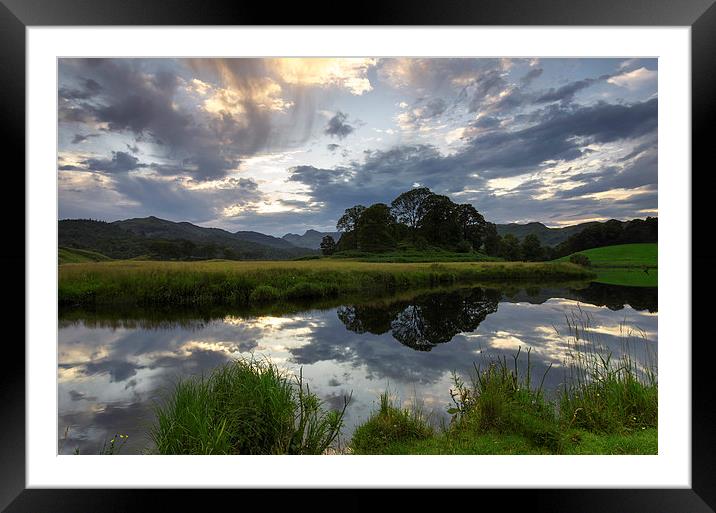  Elterwater Reflections Framed Mounted Print by Mark Tomlinson