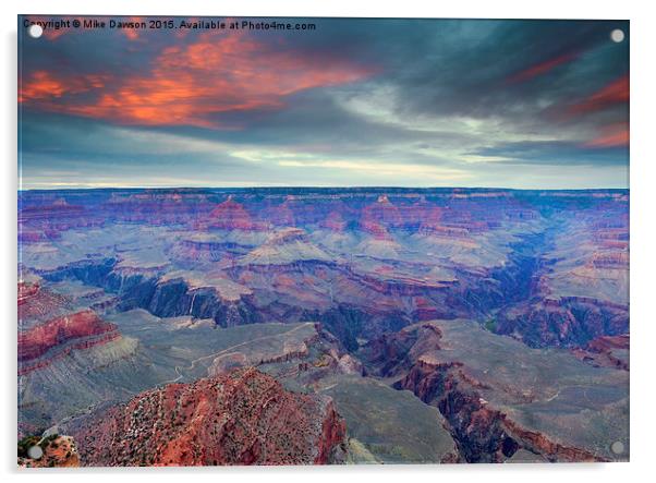 Grand Canyon Storm Set Acrylic by Mike Dawson