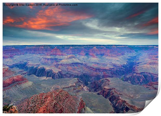 Grand Canyon Storm Set Print by Mike Dawson