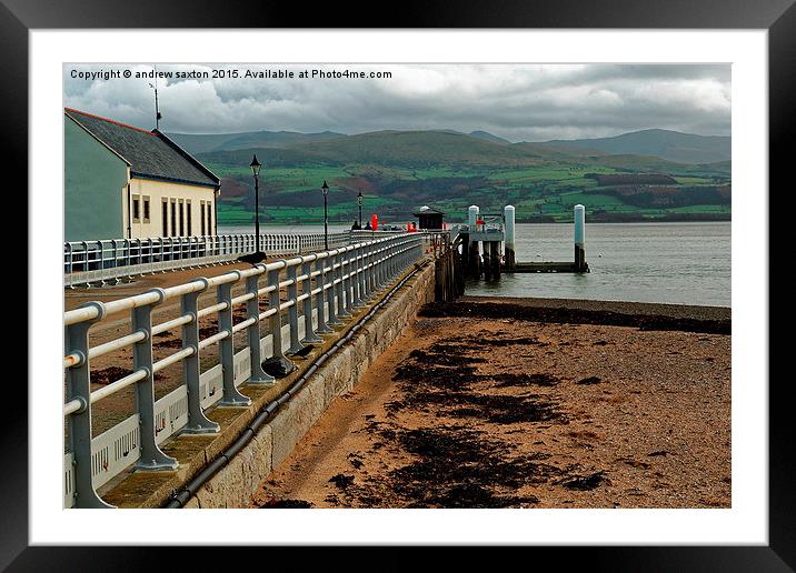  PIER VIEW Framed Mounted Print by andrew saxton