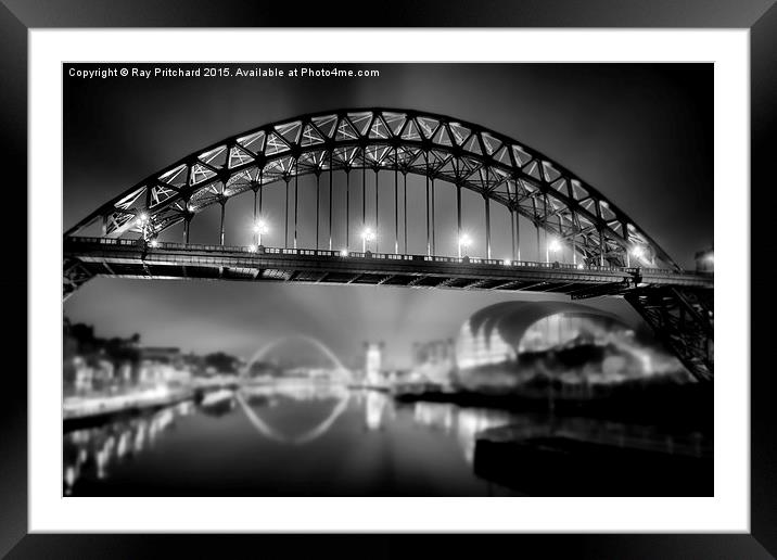 Tyne Bridge  Framed Mounted Print by Ray Pritchard