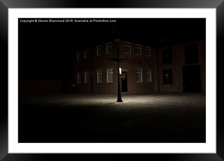  lonely light  Framed Mounted Print by Steven Blanchard