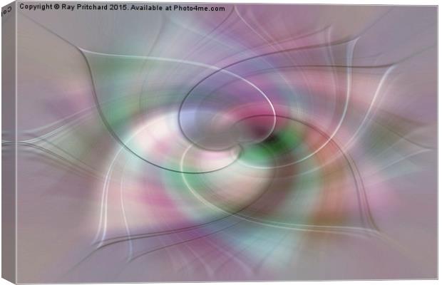  Pastel Twirl Canvas Print by Ray Pritchard