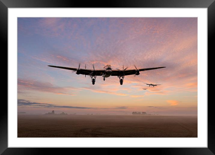 Bomber Boys Come Home Framed Mounted Print by J Biggadike
