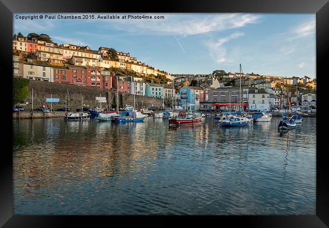 Brixham Harbour. Framed Print by Paul Chambers