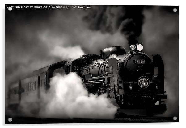 C6120 Steam Locomotive Acrylic by Ray Pritchard