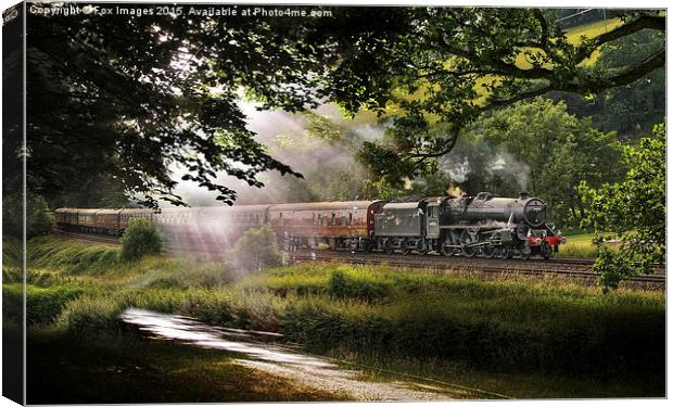  Old steam train Canvas Print by Derrick Fox Lomax