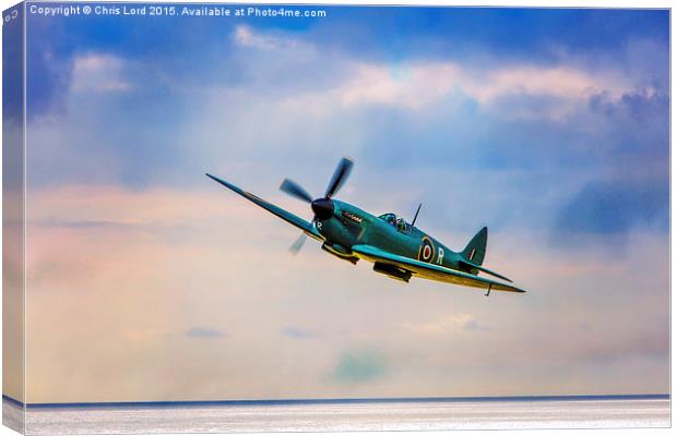  Reconnaissance Spitfire Canvas Print by Chris Lord
