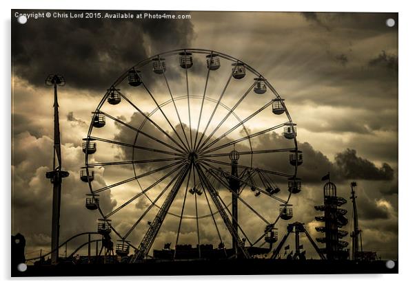 Cloudy Day At The Steam Fair Acrylic by Chris Lord