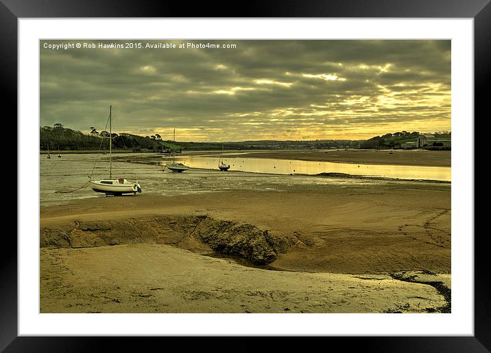  River Torridge at Instow  Framed Mounted Print by Rob Hawkins