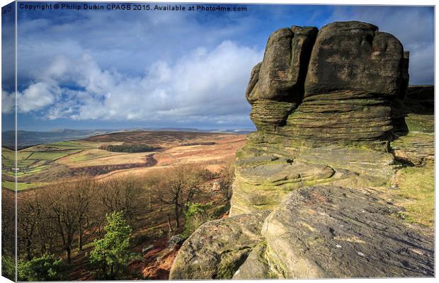 Majestic Stanage Edge Canvas Print by Phil Durkin DPAGB BPE4