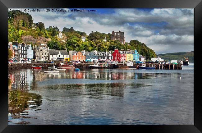  Tobermory Bay and Harbour Framed Print by David Borrill