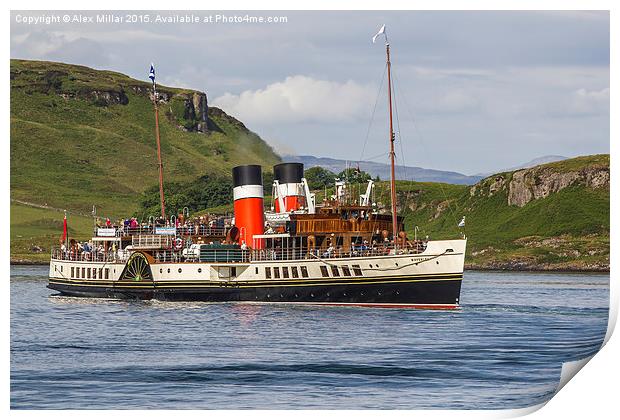  Waverley Out Of Oban Print by Alex Millar