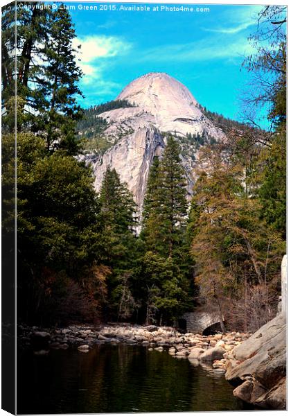  Mountain in Yosemite Canvas Print by Liam Green