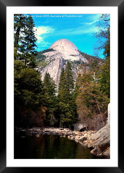  Mountain in Yosemite Framed Mounted Print by Liam Green