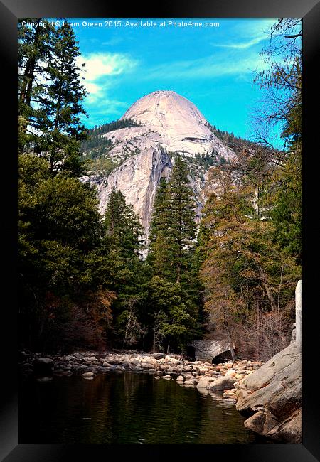  Mountain in Yosemite Framed Print by Liam Green