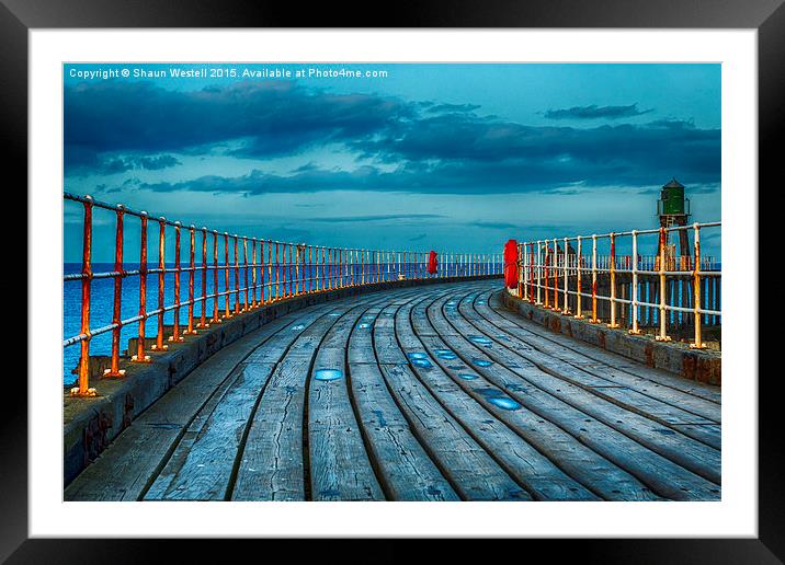  " RUSTY RAILINGS " Framed Mounted Print by Shaun Westell