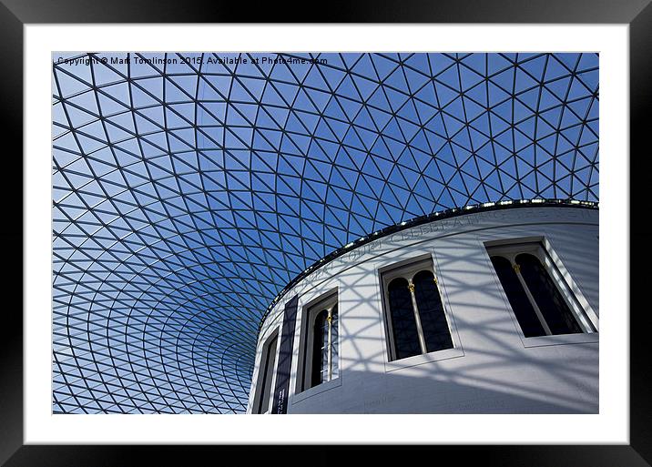  Great Court Roof Framed Mounted Print by Mark Tomlinson
