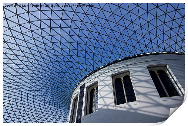  Great Court Roof Print by Mark Tomlinson