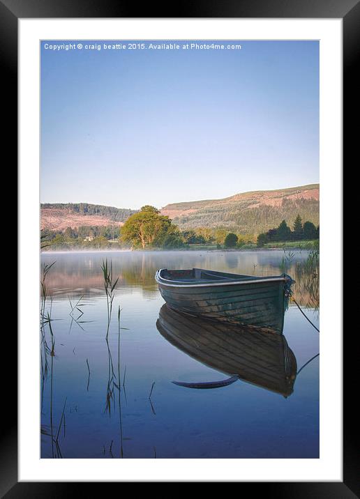  Rowing Boat Framed Mounted Print by craig beattie