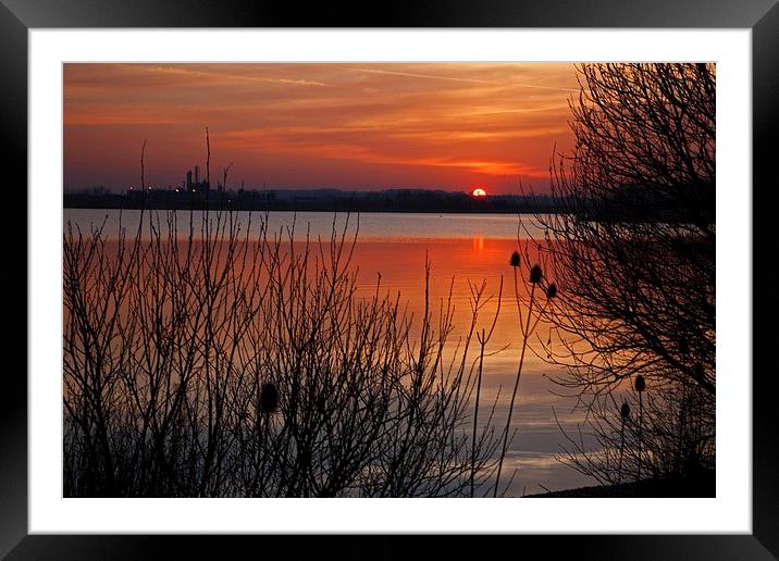  Warm glow over the water Framed Mounted Print by Stephen Prosser
