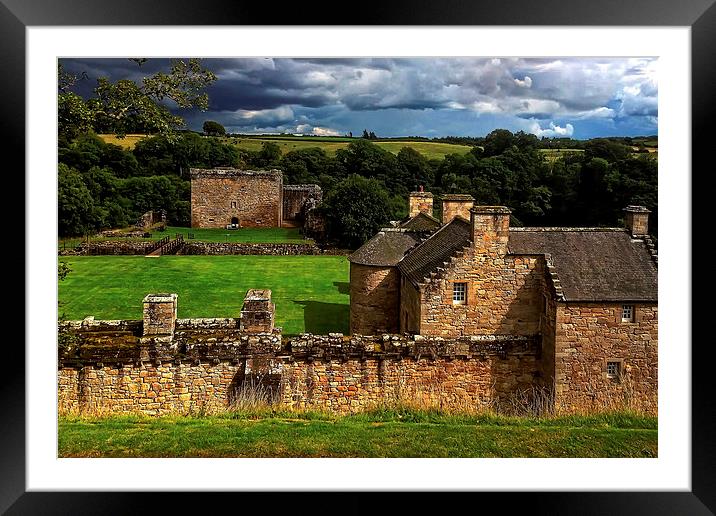 The Castle at Craignethan Framed Mounted Print by Tom Gomez