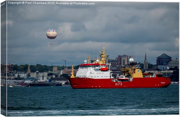 HMS Protector Canvas Print by Paul Chambers