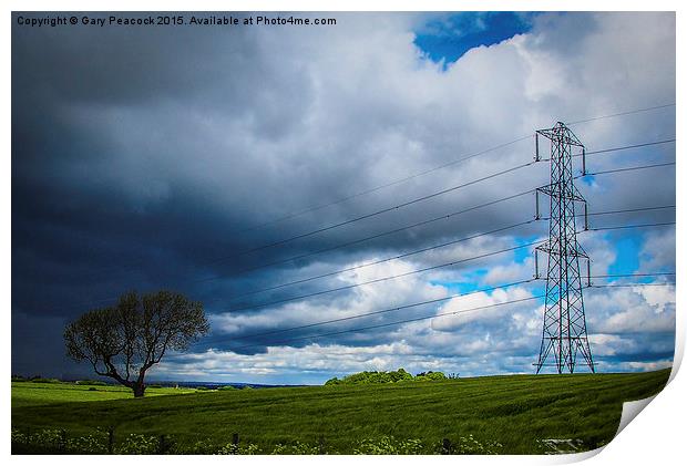  Power in the sky Print by Gary Peacock