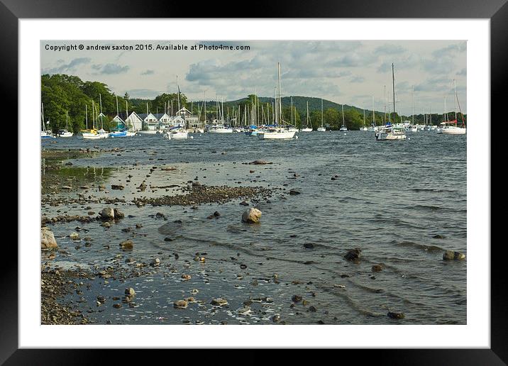  ROCKING BOATS Framed Mounted Print by andrew saxton