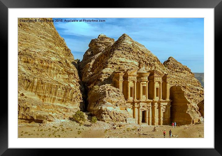  The Monastery , Petra, Jordan Framed Mounted Print by Tony Sharp LRPS CPAGB