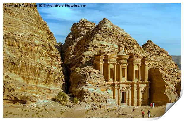  The Monastery , Petra, Jordan Print by Tony Sharp LRPS CPAGB