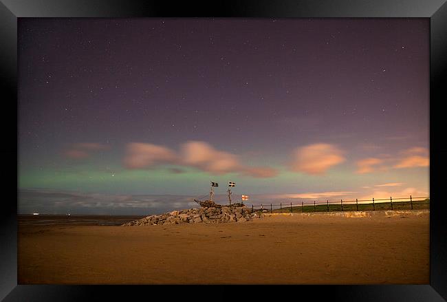  Wirral Northern Lights  Framed Print by David Chennell