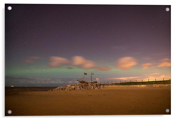  Wirral Northern Lights  Acrylic by David Chennell