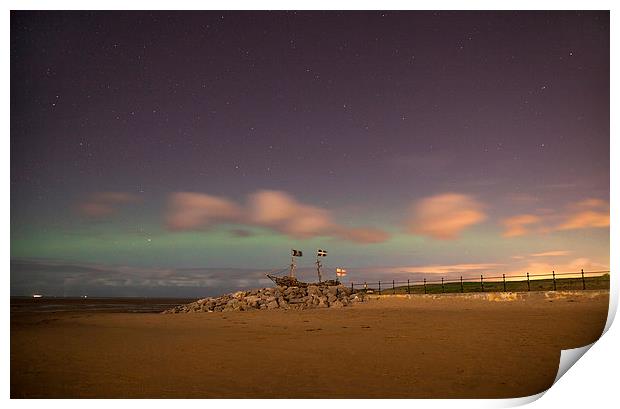  Wirral Northern Lights  Print by David Chennell