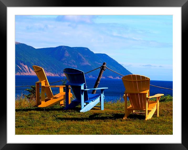  Adirondack view Framed Mounted Print by shawn mcphee I