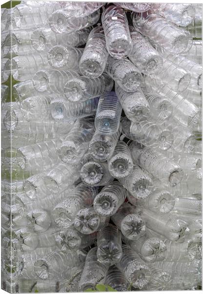 Plastic bottles  Canvas Print by chris smith