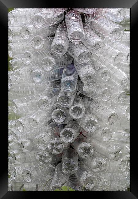 Plastic bottles  Framed Print by chris smith