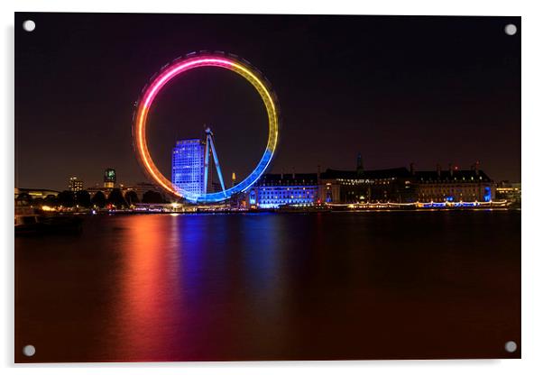 London eye   Acrylic by chris smith