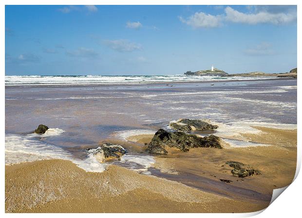 Godrevy Lighthouse  Print by chris smith