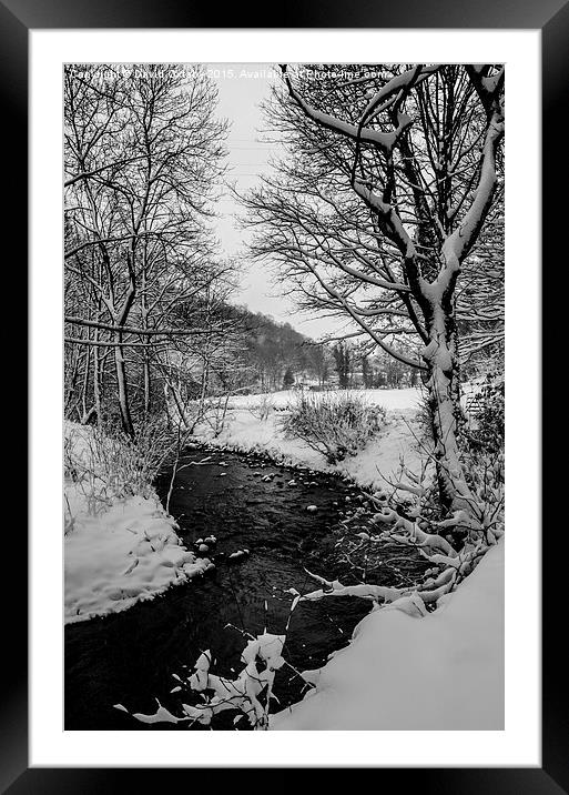  A snowy day Framed Mounted Print by David Oxtaby  ARPS
