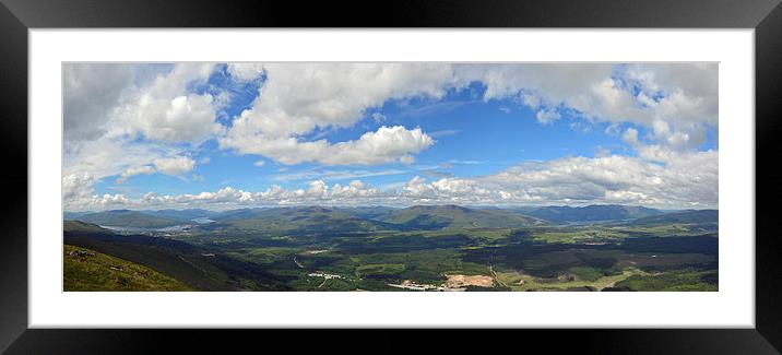 Nevis Range panorama  Framed Mounted Print by Paul Phillips