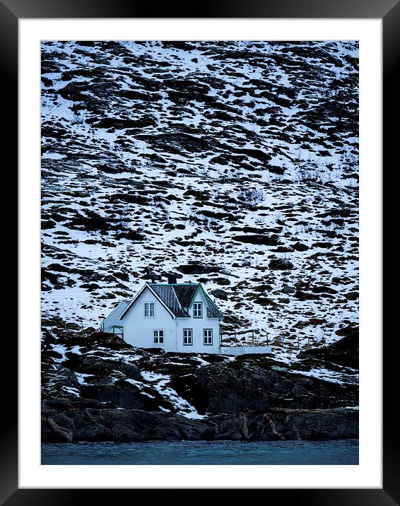Norwegian Homes, Tromso, Norway Framed Mounted Print by Mark Llewellyn