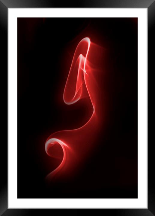  Red Ripple Framed Mounted Print by Ian Merton