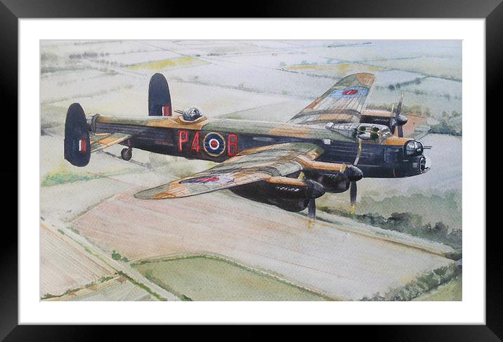 A Lancaster from Lincolnshire Framed Mounted Print by John Lowerson